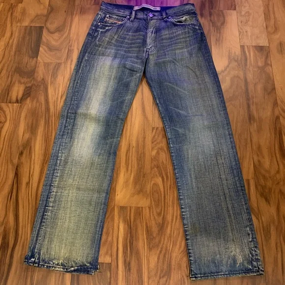 Diesel Italy Brush Faded Jeans